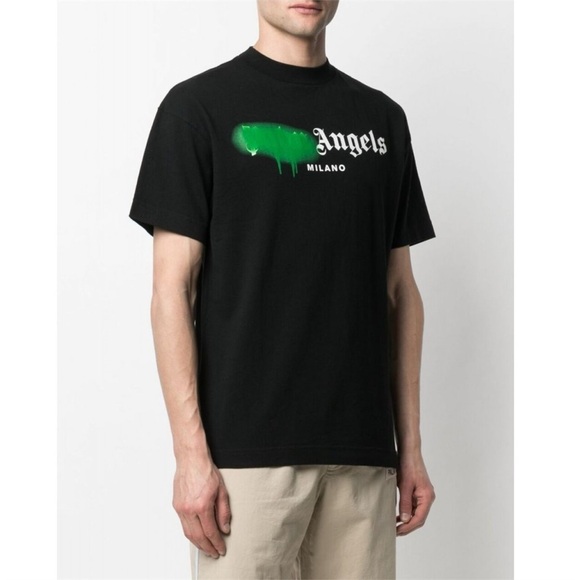 Palm Angels Other - SSENSE NEW AUTHENTIC PALM ANGELS black spray paint logo t shirt large